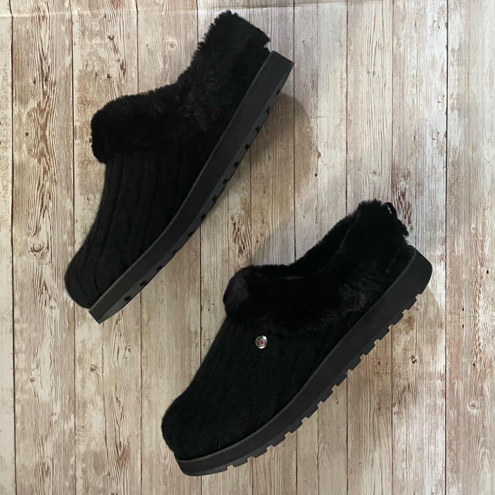 NWOT Skechers Women's Ice Angel Slipper Shoes Black 9 - Picture 12 of 16